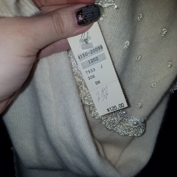 80's Dead Stock! Lambswool Angora Sweater - Picture 7 of 8